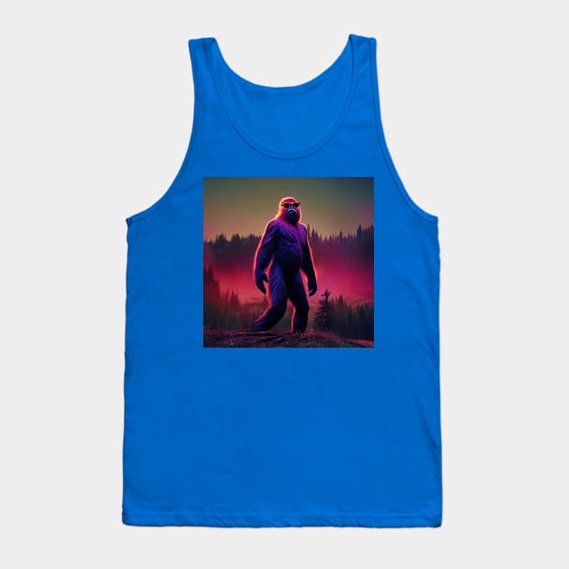 Dope Sasquatch in Nature Tank Top by Grassroots Green